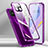 Coque Rebord Bumper Luxe Aluminum Metal Miroir 360 Degres Housse Etui Aimant M01 pour Huawei Nova 8 SE 5G Violet