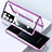 Coque Rebord Bumper Luxe Aluminum Metal Miroir 360 Degres Housse Etui Aimant M01 pour Samsung Galaxy S21 Ultra 5G Petit