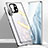 Coque Rebord Bumper Luxe Aluminum Metal Miroir 360 Degres Housse Etui Aimant M01 pour Xiaomi Mi 11 5G Argent