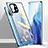 Coque Rebord Bumper Luxe Aluminum Metal Miroir 360 Degres Housse Etui Aimant M01 pour Xiaomi Mi 11 Lite 5G NE Bleu