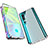 Coque Rebord Bumper Luxe Aluminum Metal Miroir 360 Degres Housse Etui Aimant M01 pour Xiaomi Mi Note 10 Pro Argent