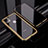 Coque Rebord Bumper Luxe Aluminum Metal Miroir 360 Degres Housse Etui Aimant M02 pour Apple iPhone 11 Pro Or