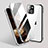 Coque Rebord Bumper Luxe Aluminum Metal Miroir 360 Degres Housse Etui Aimant M02 pour Apple iPhone 15 Argent