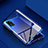 Coque Rebord Bumper Luxe Aluminum Metal Miroir 360 Degres Housse Etui Aimant M02 pour Huawei Honor V30 5G Bleu