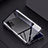 Coque Rebord Bumper Luxe Aluminum Metal Miroir 360 Degres Housse Etui Aimant M02 pour Huawei Honor V30 5G Noir