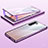 Coque Rebord Bumper Luxe Aluminum Metal Miroir 360 Degres Housse Etui Aimant M02 pour Huawei Nova 7 SE 5G Violet