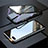 Coque Rebord Bumper Luxe Aluminum Metal Miroir 360 Degres Housse Etui Aimant M02 pour Oppo AX5 Petit