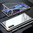 Coque Rebord Bumper Luxe Aluminum Metal Miroir 360 Degres Housse Etui Aimant M02 pour Samsung Galaxy Note 10 5G Argent