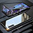 Coque Rebord Bumper Luxe Aluminum Metal Miroir 360 Degres Housse Etui Aimant M02 pour Samsung Galaxy Note 10 5G Noir