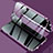 Coque Rebord Bumper Luxe Aluminum Metal Miroir 360 Degres Housse Etui Aimant M02 pour Samsung Galaxy S21 5G Violet