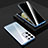 Coque Rebord Bumper Luxe Aluminum Metal Miroir 360 Degres Housse Etui Aimant M02 pour Samsung Galaxy S22 Ultra 5G Petit