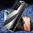 Coque Rebord Bumper Luxe Aluminum Metal Miroir 360 Degres Housse Etui Aimant M02 pour Samsung Galaxy S22 Ultra 5G Petit