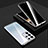 Coque Rebord Bumper Luxe Aluminum Metal Miroir 360 Degres Housse Etui Aimant M02 pour Samsung Galaxy S24 Ultra 5G Argent