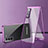 Coque Rebord Bumper Luxe Aluminum Metal Miroir 360 Degres Housse Etui Aimant M03 pour Samsung Galaxy S22 Plus 5G Violet