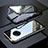 Coque Rebord Bumper Luxe Aluminum Metal Miroir 360 Degres Housse Etui Aimant M03 pour Vivo Nex 3 Noir