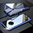 Coque Rebord Bumper Luxe Aluminum Metal Miroir 360 Degres Housse Etui Aimant M03 pour Vivo Nex 3 Petit