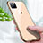 Coque Rebord Bumper Luxe Aluminum Metal Miroir 360 Degres Housse Etui Aimant M04 pour Apple iPhone 11 Pro Petit