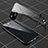 Coque Rebord Bumper Luxe Aluminum Metal Miroir 360 Degres Housse Etui Aimant M04 pour Apple iPhone 13 Mini Noir