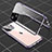 Coque Rebord Bumper Luxe Aluminum Metal Miroir 360 Degres Housse Etui Aimant M04 pour Apple iPhone 13 Mini Violet