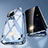 Coque Rebord Bumper Luxe Aluminum Metal Miroir 360 Degres Housse Etui Aimant M04 pour Apple iPhone 13 Pro Max Petit