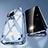 Coque Rebord Bumper Luxe Aluminum Metal Miroir 360 Degres Housse Etui Aimant M04 pour Apple iPhone 14 Pro Max Petit