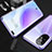 Coque Rebord Bumper Luxe Aluminum Metal Miroir 360 Degres Housse Etui Aimant M04 pour Huawei Nova 8 Pro 5G Petit