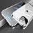 Coque Rebord Bumper Luxe Aluminum Metal Miroir 360 Degres Housse Etui Aimant M05 pour Apple iPhone 13 Argent