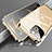 Coque Rebord Bumper Luxe Aluminum Metal Miroir 360 Degres Housse Etui Aimant M05 pour Apple iPhone 13 Or