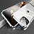 Coque Rebord Bumper Luxe Aluminum Metal Miroir 360 Degres Housse Etui Aimant M05 pour Apple iPhone 14 Pro Argent