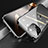 Coque Rebord Bumper Luxe Aluminum Metal Miroir 360 Degres Housse Etui Aimant M05 pour Apple iPhone 14 Pro Max Noir