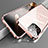 Coque Rebord Bumper Luxe Aluminum Metal Miroir 360 Degres Housse Etui Aimant M05 pour Apple iPhone 14 Pro Max Or Rose