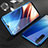 Coque Rebord Bumper Luxe Aluminum Metal Miroir 360 Degres Housse Etui Aimant M05 pour Realme X2 Bleu