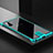 Coque Rebord Bumper Luxe Aluminum Metal Miroir 360 Degres Housse Etui Aimant M05 pour Samsung Galaxy Note 10 5G Cyan