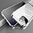 Coque Rebord Bumper Luxe Aluminum Metal Miroir 360 Degres Housse Etui Aimant M06 pour Apple iPhone 13 Argent