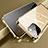 Coque Rebord Bumper Luxe Aluminum Metal Miroir 360 Degres Housse Etui Aimant M06 pour Apple iPhone 14 Plus Or