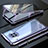 Coque Rebord Bumper Luxe Aluminum Metal Miroir 360 Degres Housse Etui Aimant M06 pour Huawei Mate 30 5G Petit