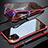 Coque Rebord Bumper Luxe Aluminum Metal Miroir 360 Degres Housse Etui Aimant M07 pour Apple iPhone 11 Pro Rouge