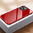 Coque Rebord Bumper Luxe Aluminum Metal Miroir 360 Degres Housse Etui Aimant M07 pour Apple iPhone 13 Pro Max Rouge