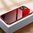 Coque Rebord Bumper Luxe Aluminum Metal Miroir 360 Degres Housse Etui Aimant M07 pour Apple iPhone 13 Pro Max Rouge et Noir