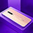 Coque Rebord Bumper Luxe Aluminum Metal Miroir 360 Degres Housse Etui Aimant M07 pour Oppo Reno2 Violet