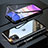 Coque Rebord Bumper Luxe Aluminum Metal Miroir 360 Degres Housse Etui Aimant M09 pour Apple iPhone 11 Noir