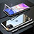 Coque Rebord Bumper Luxe Aluminum Metal Miroir 360 Degres Housse Etui Aimant M09 pour Apple iPhone 11 Petit