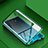 Coque Rebord Bumper Luxe Aluminum Metal Miroir 360 Degres Housse Etui Aimant M09 pour Oppo Reno Ace Vert