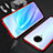 Coque Rebord Bumper Luxe Aluminum Metal Miroir 360 Degres Housse Etui Aimant M09 pour Vivo Nex 3 5G Rouge