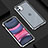 Coque Rebord Bumper Luxe Aluminum Metal Miroir 360 Degres Housse Etui Aimant M10 pour Apple iPhone 11 Petit