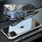 Coque Rebord Bumper Luxe Aluminum Metal Miroir 360 Degres Housse Etui Aimant M10 pour Apple iPhone 11 Pro Argent