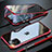 Coque Rebord Bumper Luxe Aluminum Metal Miroir 360 Degres Housse Etui Aimant M10 pour Apple iPhone 11 Pro Petit