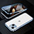 Coque Rebord Bumper Luxe Aluminum Metal Miroir 360 Degres Housse Etui Aimant M10 pour Apple iPhone 15 Petit