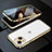 Coque Rebord Bumper Luxe Aluminum Metal Miroir 360 Degres Housse Etui Aimant M10 pour Apple iPhone 15 Plus Petit