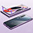 Coque Rebord Bumper Luxe Aluminum Metal Miroir 360 Degres Housse Etui Aimant M11 pour Xiaomi Mi 10 Violet